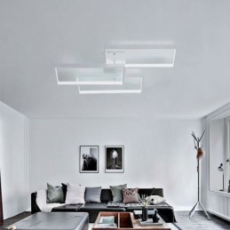 Lámpara de techo rectangular geométrica acrílica empotrada