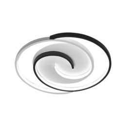 Lámpara de techo redonda con revestimiento acrílico y montaje empotrado