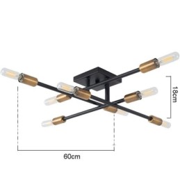 Lámpara de techo decorativa de estilo industrial americano con montaje empotrado retro campestre