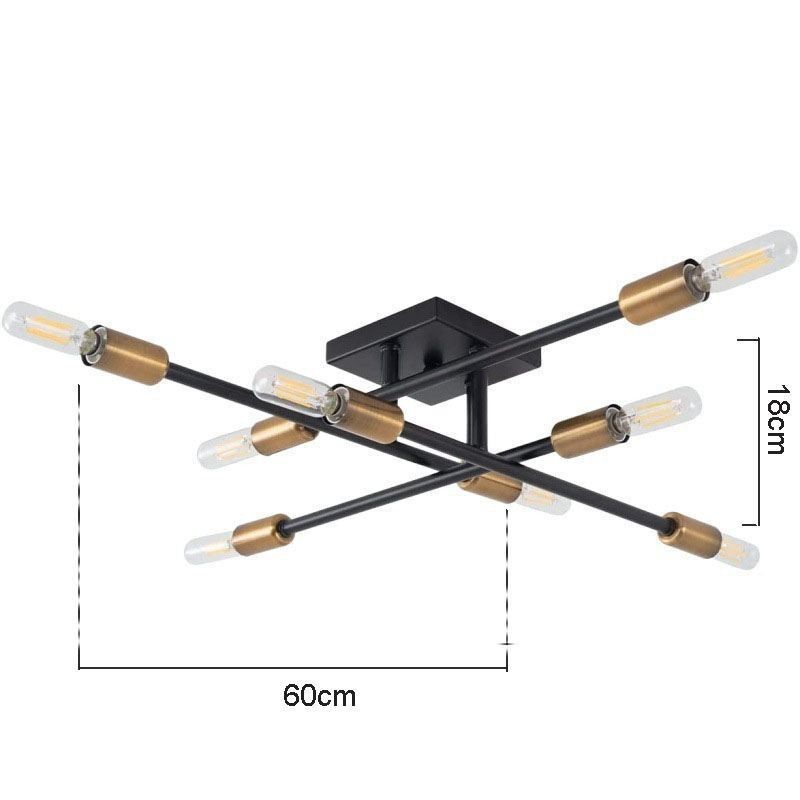 Lámpara de techo decorativa de estilo industrial americano con montaje empotrado retro campestre