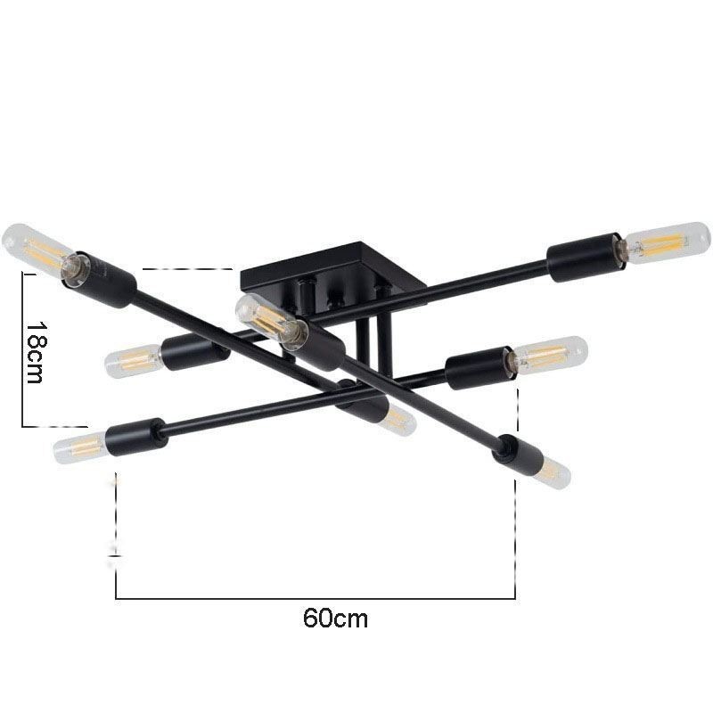 Lámpara de techo decorativa de estilo industrial americano con montaje empotrado retro campestre