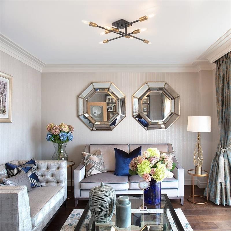 Lámpara de techo decorativa de estilo industrial americano con montaje empotrado retro campestre