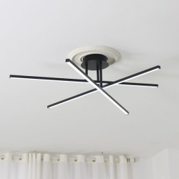 Lámpara de techo moderna y sencilla de aluminio con diseño artístico