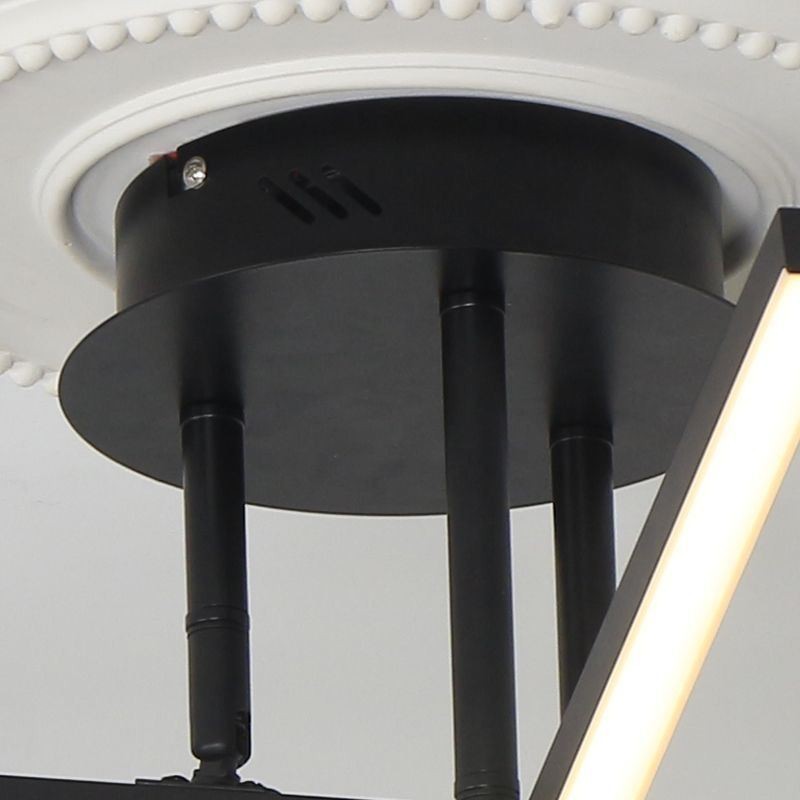 Lámpara de techo moderna y sencilla de aluminio con diseño artístico