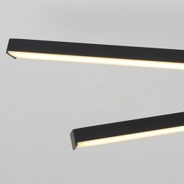 Lámpara de techo moderna y sencilla de aluminio con diseño artístico