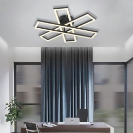 Lámpara de techo minimalista empotrada de aluminio con diseño de molino de viento
