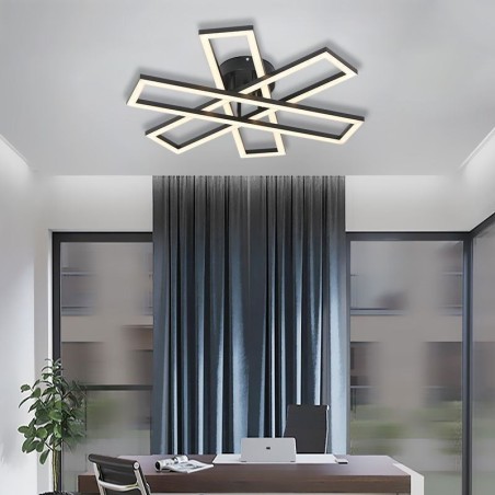 Lámpara de techo minimalista empotrada de aluminio con diseño de molino de viento Lámpara de techo minimalista empotrada de aluminio con diseño de molino de viento