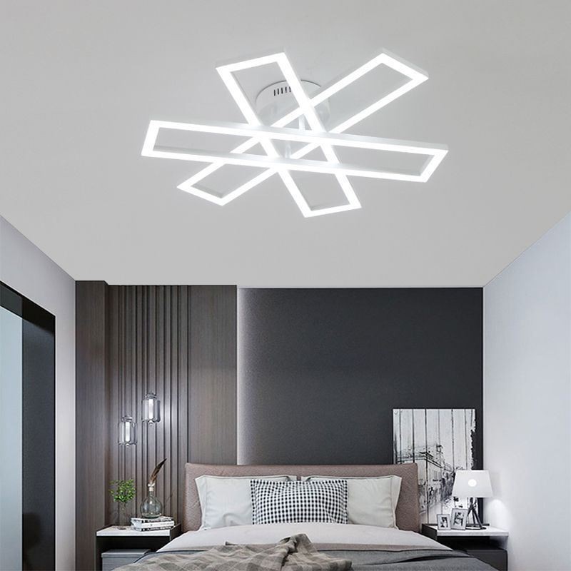 Lámpara de techo minimalista empotrada de aluminio con diseño de molino de viento