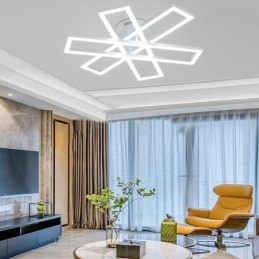Lámpara de techo minimalista empotrada de aluminio con diseño de molino de viento