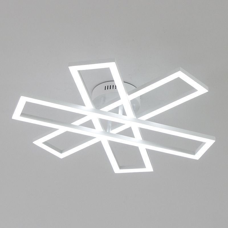 Lámpara de techo minimalista empotrada de aluminio con diseño de molino de viento