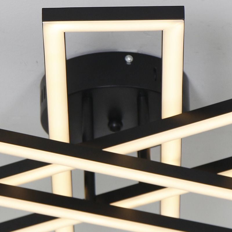 Lámpara de techo minimalista empotrada de aluminio con diseño de molino de viento