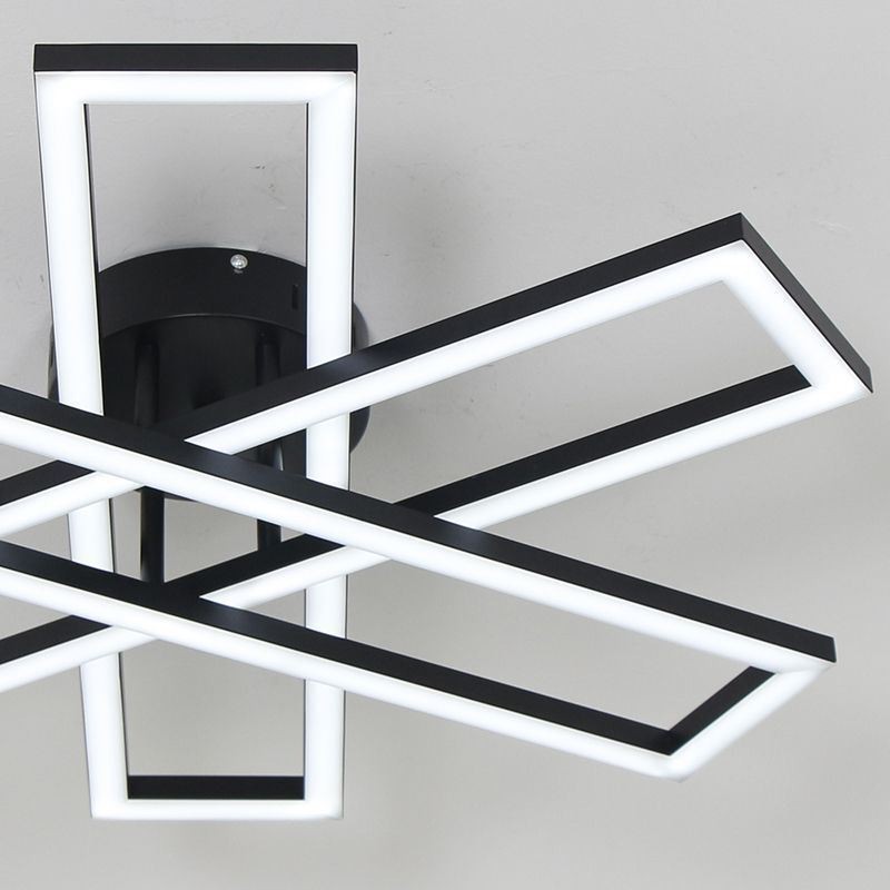 Lámpara de techo minimalista empotrada de aluminio con diseño de molino de viento