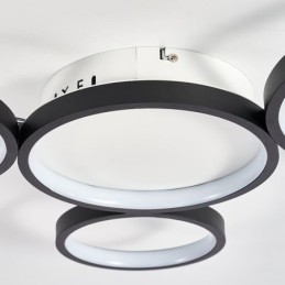 Lámpara de techo moderna de aluminio con montaje empotrado