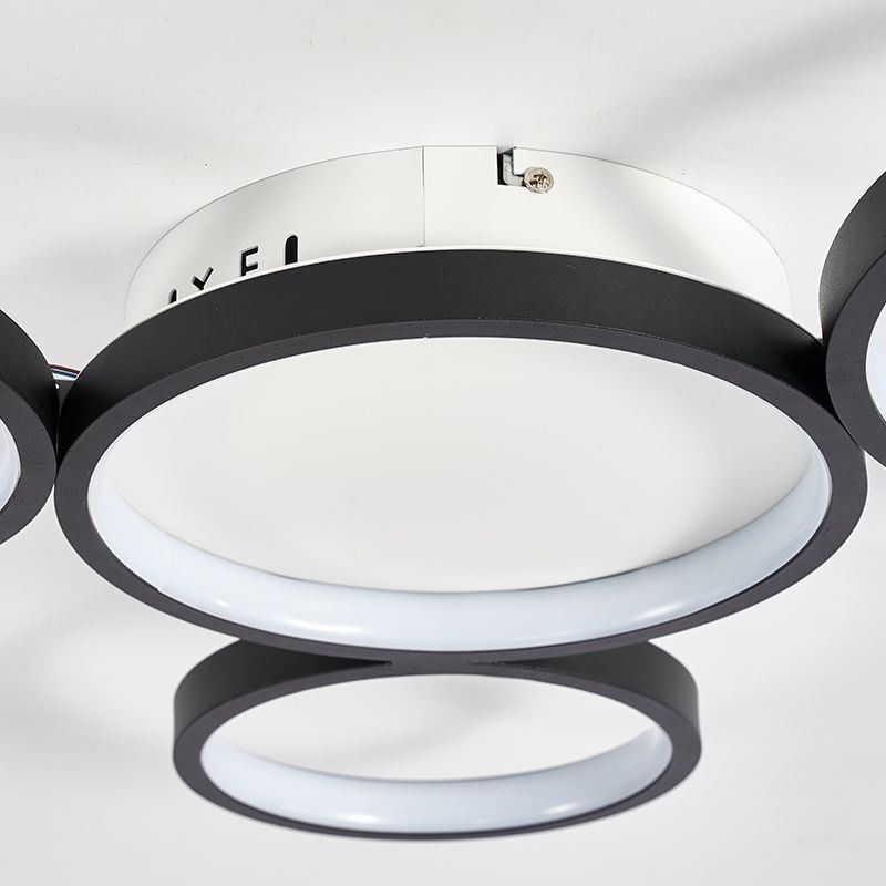 Lámpara de techo moderna de aluminio con montaje empotrado