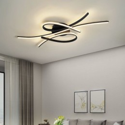 Lámpara de techo minimalista empotrada de aluminio con diseño de mariposa