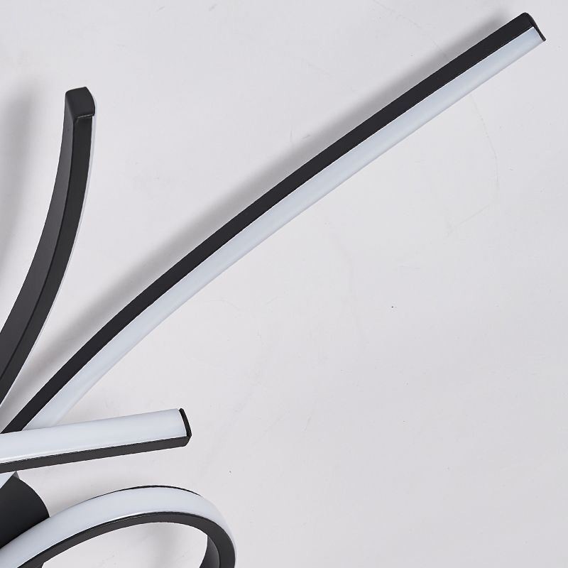 Lámpara de techo minimalista empotrada de aluminio con diseño de mariposa