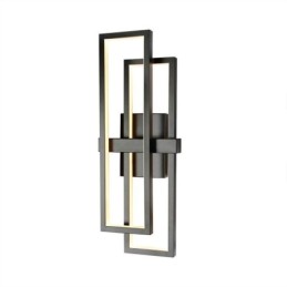 Lámpara de techo cuadrada geométrica minimalista de aluminio con montaje empotrado