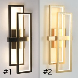 Lámpara de techo cuadrada geométrica minimalista de aluminio con montaje empotrado