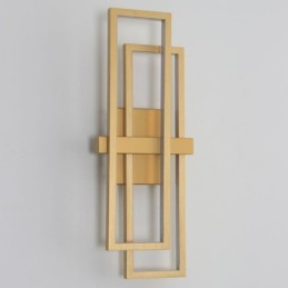Lámpara de techo cuadrada geométrica minimalista de aluminio con montaje empotrado