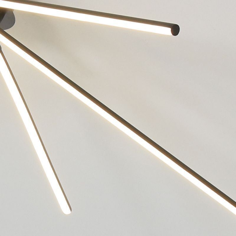 Lámpara de techo con diseño de molino de viento de aluminio con montaje empotrado creativo