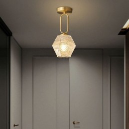 Lámpara de techo creativa de cristal empotrada moderna para el hogar