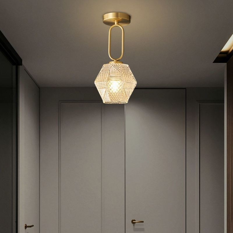 Lámpara de techo creativa de cristal empotrada moderna para el hogar
