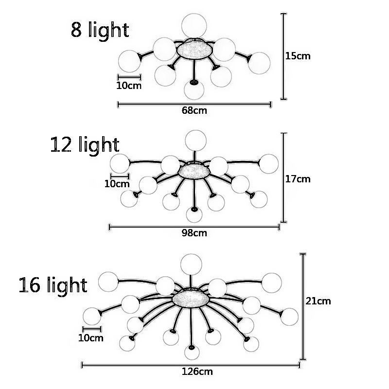 Lámpara de techo decorativa dorada empotrada moderna