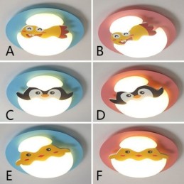 Lámpara de techo decorativa moderna con diseño de dibujos animados