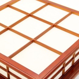 Lámpara de techo de estilo retro de madera empotrada