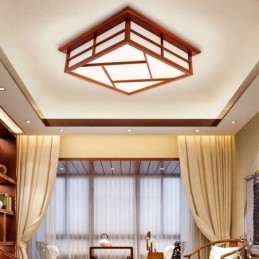 Lámpara de techo de estilo retro cuadrada empotrada