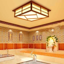 Lámpara de techo de estilo retro cuadrada empotrada