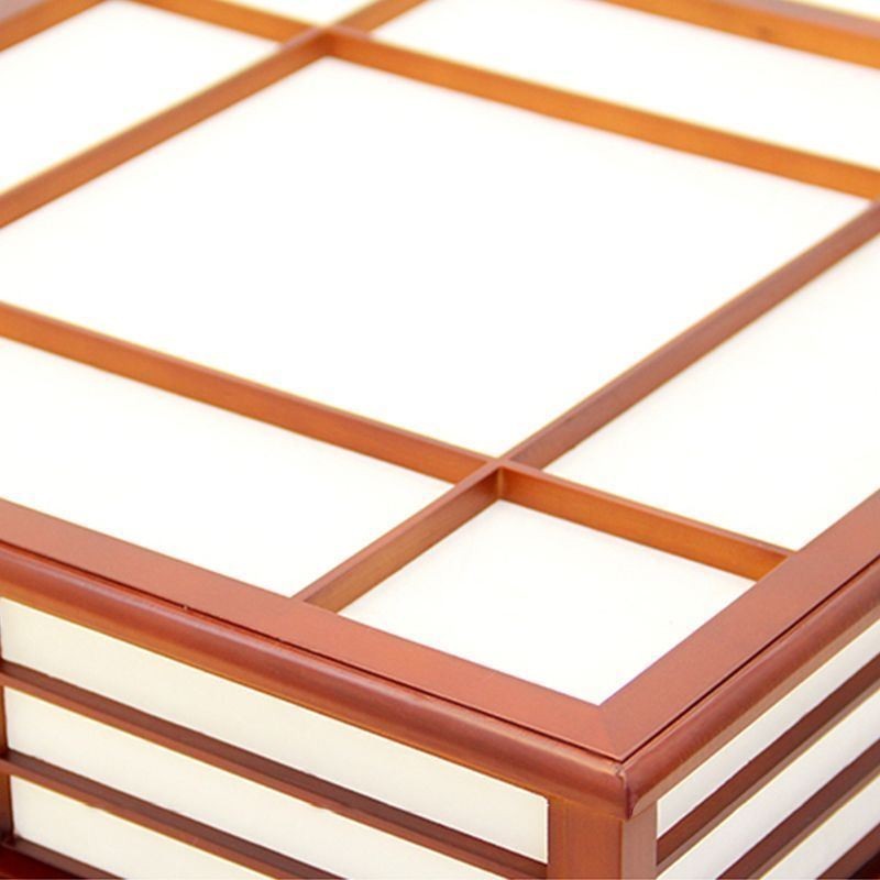 Lámpara de techo decorativa de madera con luz de techo retro