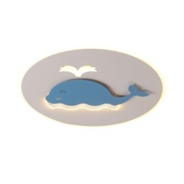 Lámpara de techo creativa moderna con forma de ballena
