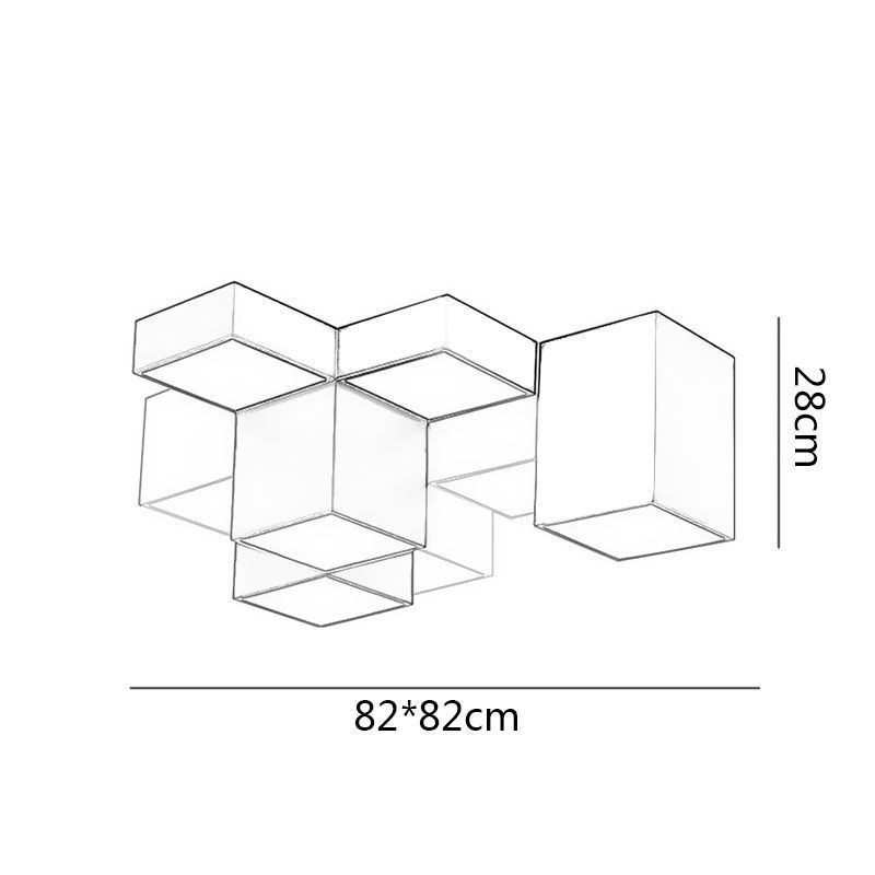 Lámpara de techo moderna con forma de cubo