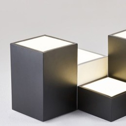 Lámpara de techo moderna con forma de cubo
