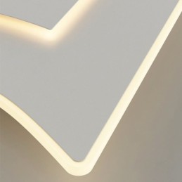 Lámpara de techo moderna cuadrada de acrílico empotrada