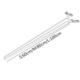 Lámpara de techo moderna de tira larga montada en superficie