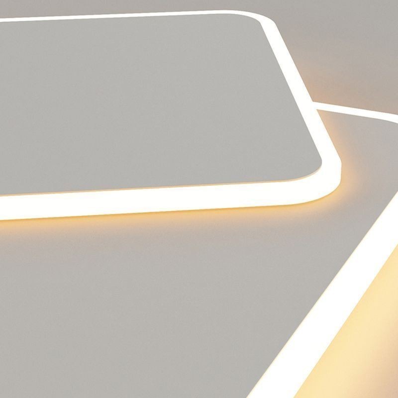 Lámpara de techo cuadrada geométrica empotrada moderna
