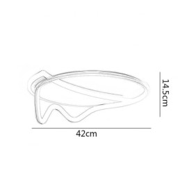 Lámpara de techo moderna con forma de anillo para decoración del hogar