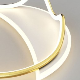 Lámpara de techo moderna con forma de anillo para decoración del hogar
