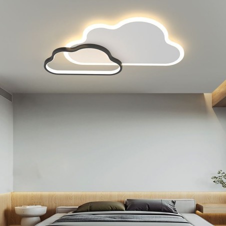 Lámpara de techo moderna con decoración de nubes creativas