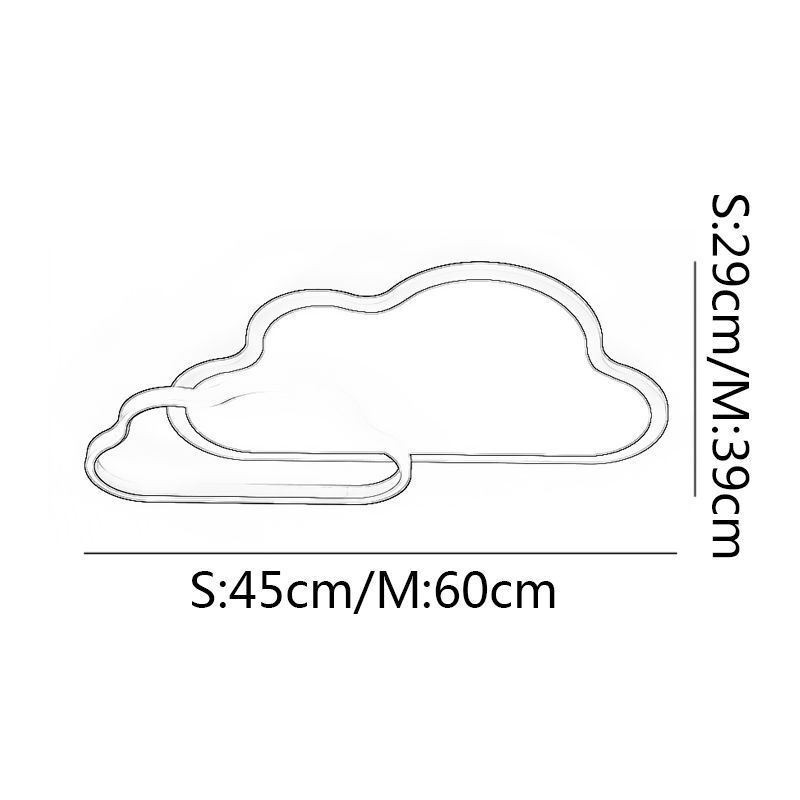Lámpara de techo moderna con decoración de nubes creativas