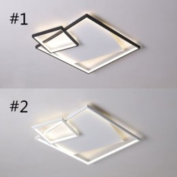 Lámpara de techo moderna cuadrada, iluminación inteligente para interiores