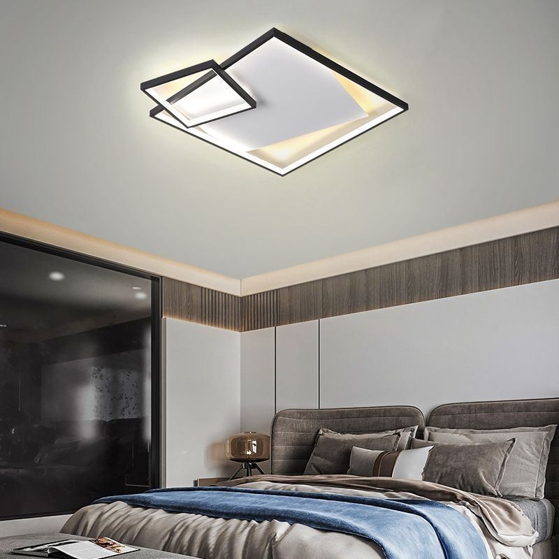 Lámpara de techo moderna cuadrada, iluminación inteligente para interiores