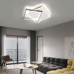 Lámpara de techo moderna con diseño geométrico cuadrado