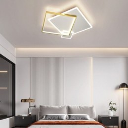 Lámpara de techo moderna con diseño geométrico cuadrado