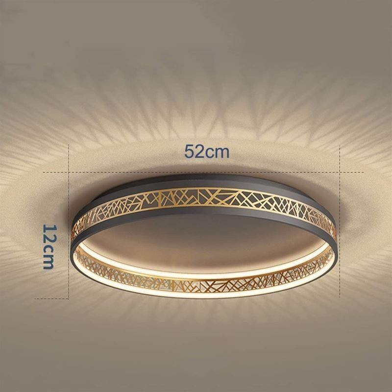 Lámpara de techo redonda con forma de nido de pájaro, accesorios modernos