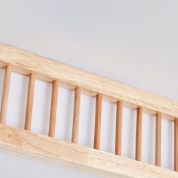 Lámpara de techo japonesa cuadrada de madera