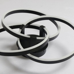Lámpara de techo moderna de 3 anillos