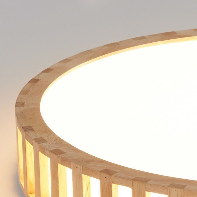 Lámpara japonesa de madera para iluminación de techo